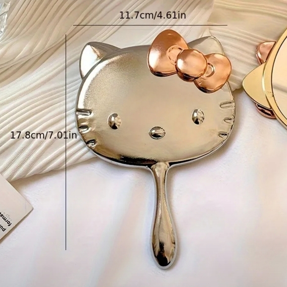 Hello Kitty Silver and Copper Hand Mirror - Picture 4 of 5